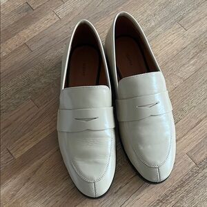 Maeve Cream leather Loafers